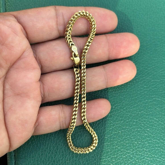 10k Gold Wheat Chain Bracelet Anklet ✨FIRM✨ - Picture 8 of 17